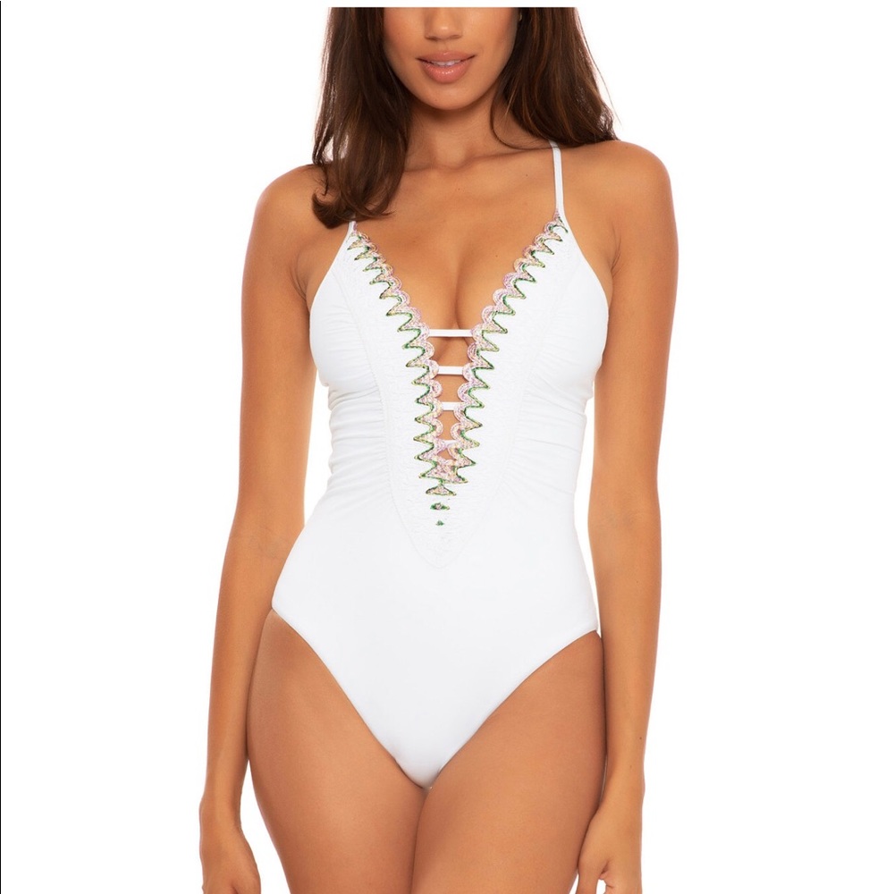 Becca - Women’s Layla Plunge One-Piece Swimsuit